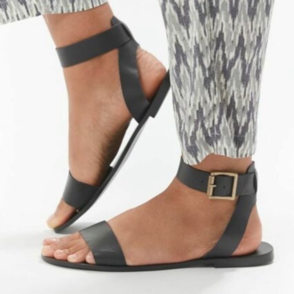 urban outfitters leather ankle strap sandal
